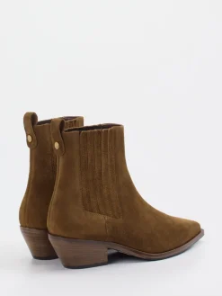 Damen Konstantin Starke – Western-Stiefelette aus Veloursleder