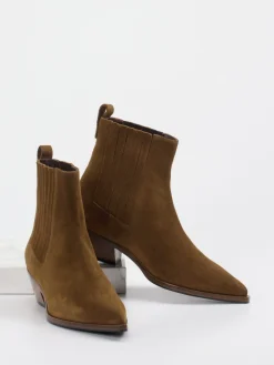 Damen Konstantin Starke – Western-Stiefelette aus Veloursleder
