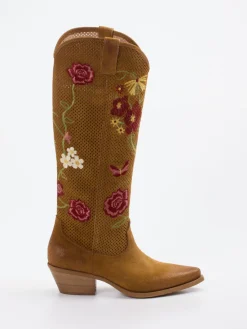 – Westernstiefel aus Veloursleder cognac*Konstantin Starke Discount