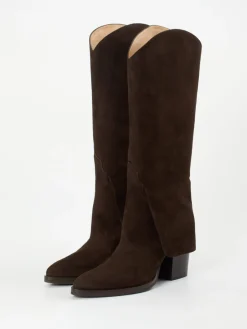 – Western Boots aus Veloursleder*Konstantin Starke New