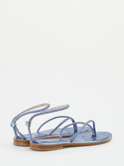 – Zehentrenner aus Metallicleder*Konstantin Starke Sale