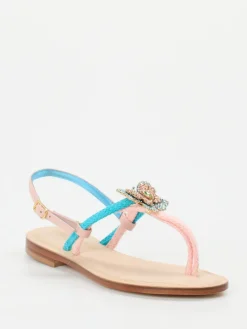 – Zehentrenner aus Textil und Glattleder*Konstantin Starke Sale