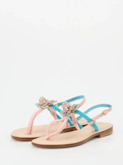 – Zehentrenner aus Textil und Glattleder*Konstantin Starke Sale