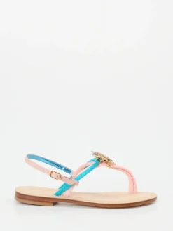 – Zehentrenner aus Textil und Glattleder*Konstantin Starke Sale