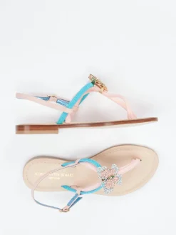 – Zehentrenner aus Textil und Glattleder*Konstantin Starke Sale