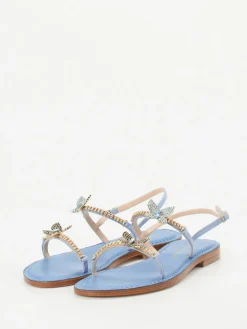 Damen Konstantin Starke – Zehentrenner-Sandale aus Metallicleder