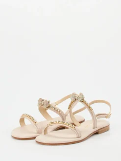 – Zehentrenner-Sandale aus Metallicleder*Konstantin Starke Sale