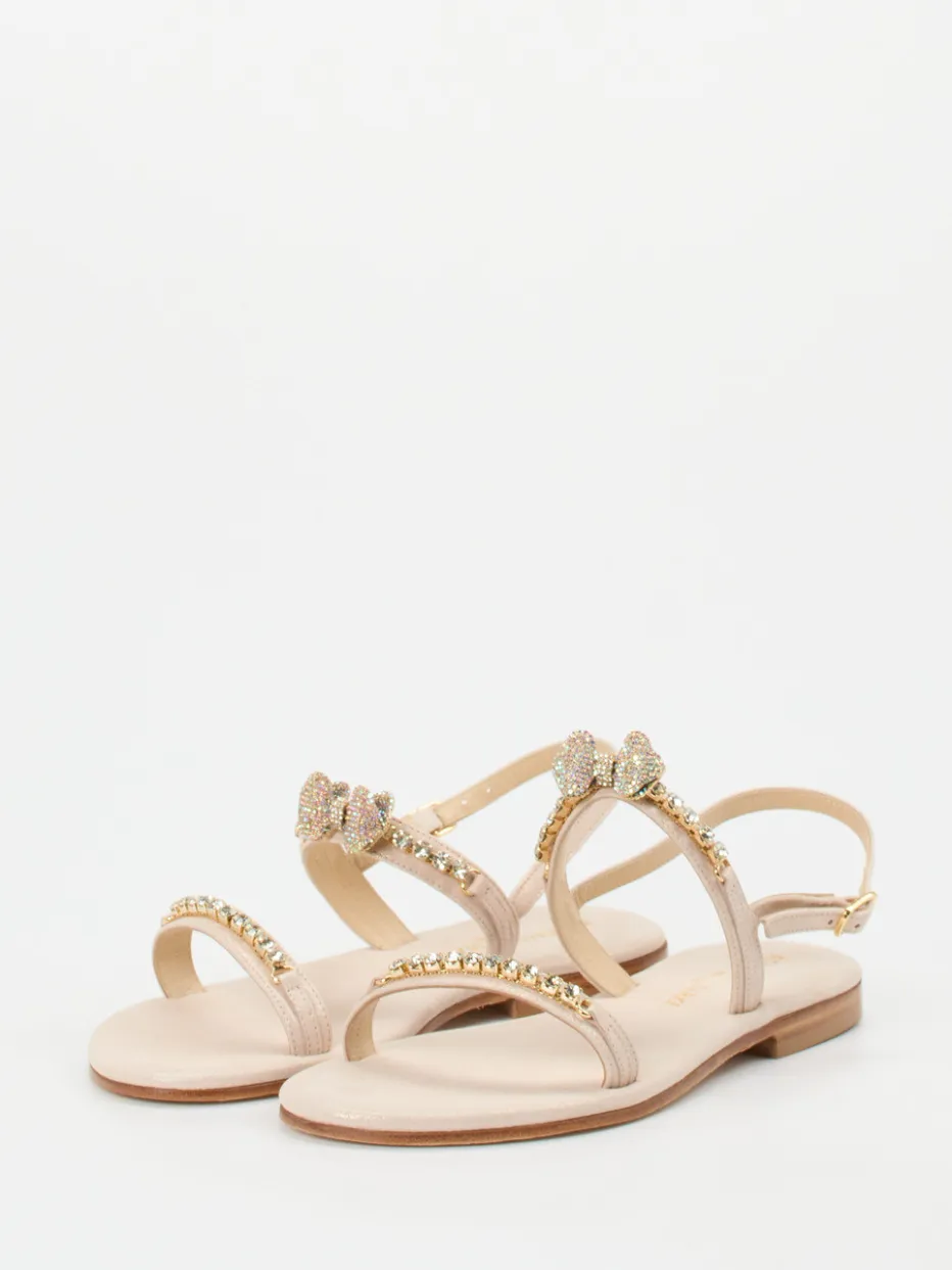 – Zehentrenner-Sandale aus Metallicleder*Konstantin Starke Sale