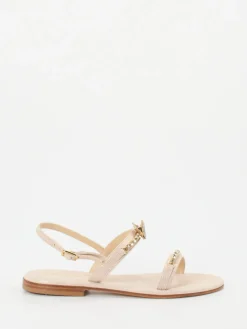 – Zehentrenner-Sandale aus Metallicleder*Konstantin Starke Sale