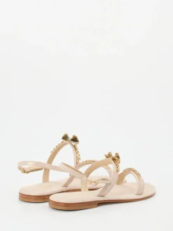 – Zehentrenner-Sandale aus Metallicleder*Konstantin Starke Sale