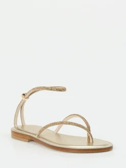 – Zehentrenner-Sandale aus Metallicleder*Konstantin Starke Outlet