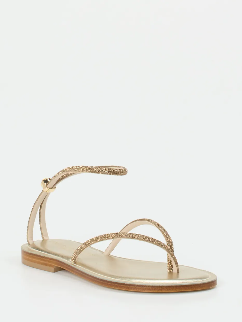 – Zehentrenner-Sandale aus Metallicleder*Konstantin Starke Outlet