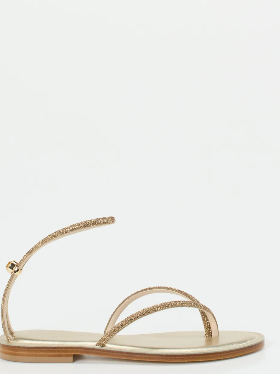 – Zehentrenner-Sandale aus Metallicleder*Konstantin Starke Outlet