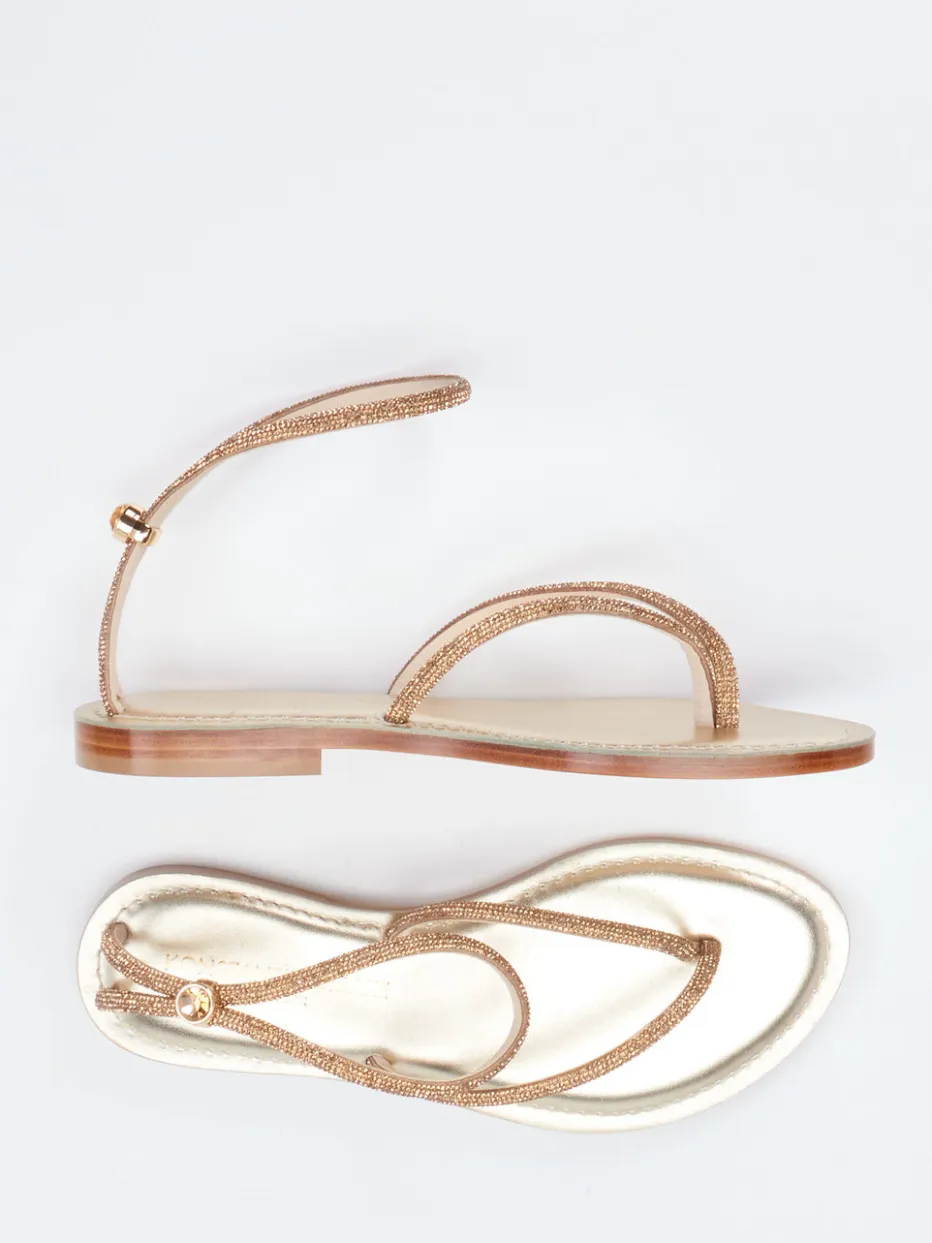 – Zehentrenner-Sandale aus Metallicleder*Konstantin Starke Outlet