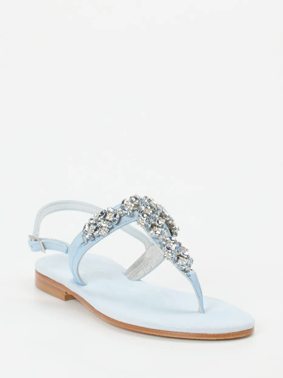 – Zehentrenner-Sandale aus Metallicleder hell*Konstantin Starke Clearance