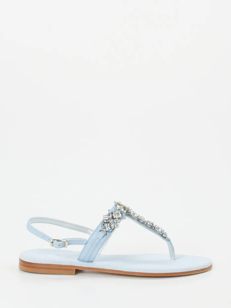 – Zehentrenner-Sandale aus Metallicleder hell*Konstantin Starke Clearance