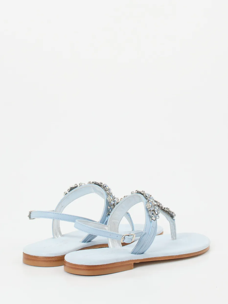 – Zehentrenner-Sandale aus Metallicleder hell*Konstantin Starke Clearance