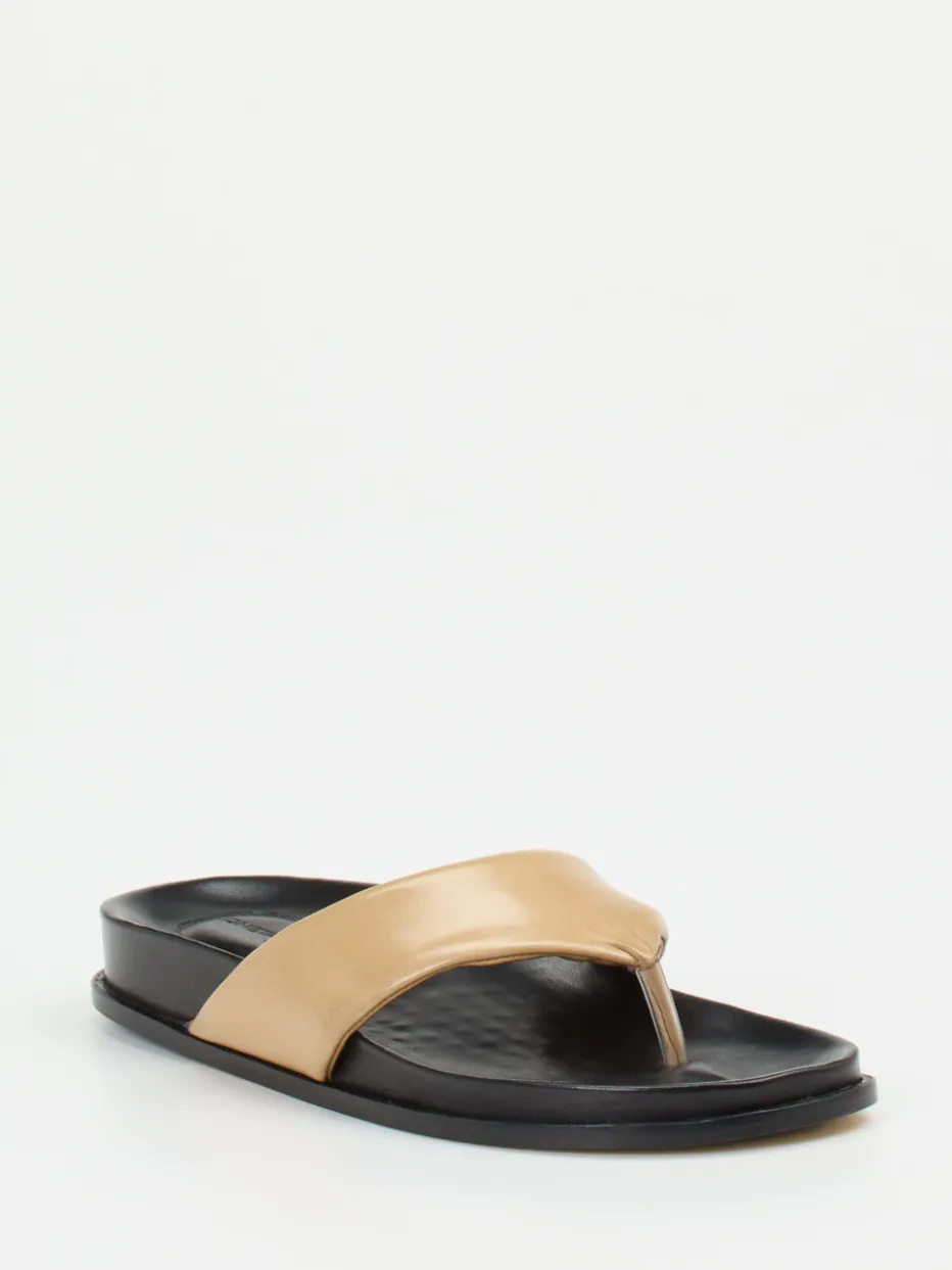 – Zehentrenner aus Lammleder Beigegold*Konstantin Starke Outlet