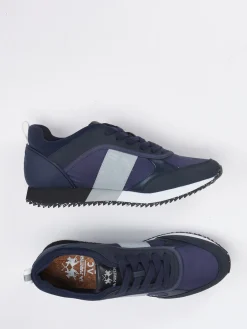 Herren La Martina – Retro-Sneaker aus Textil Dunkel