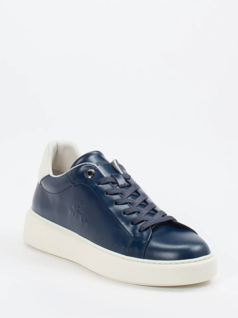 Herren La Martina – Sneaker aus Kalbleder Marine