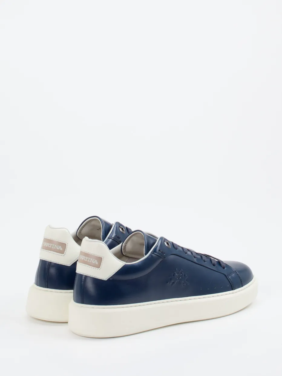 Herren La Martina – Sneaker aus Kalbleder Marine