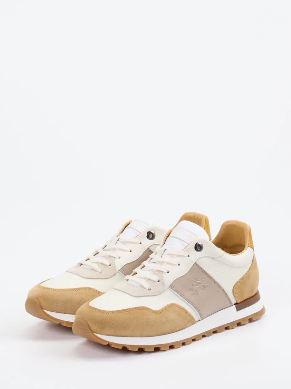 Herren La Martina – Sneaker aus Kalbleder und Veloursleder