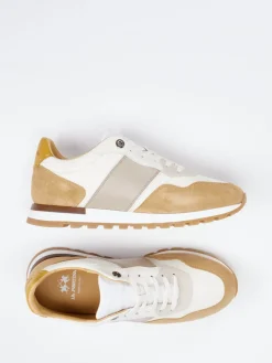 Herren La Martina – Sneaker aus Kalbleder und Veloursleder