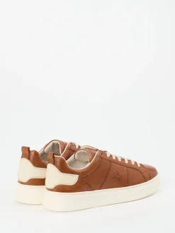 Herren La Martina – Sneaker aus Kalbleder Cognac