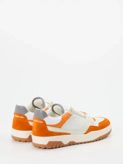 – Sneaker aus Kalbleder und Veloursleder Creme*La Martina New