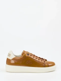Herren La Martina – Sneaker aus Kalbleder cognac