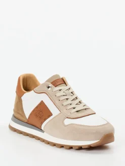 – Sneaker aus Kalbleder und Veloursleder Beige*La Martina Discount