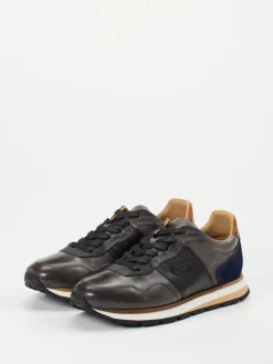 – Sneaker aus Kalbleder in Anthrazit*La Martina