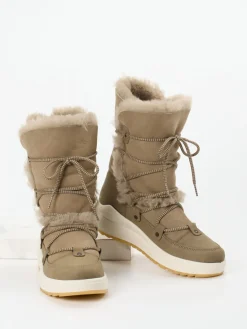 – Winterboots aus Veloursleder sandfarben*Lackner Sale