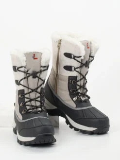 – Winterstiefel aus Synthetikleder hell*Lackner