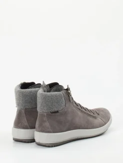 Damen Legero – High-Top Sneaker aus Veloursleder Taupe