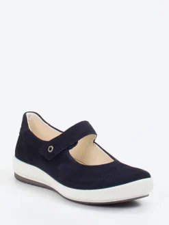 Damen Legero – Mary Janes aus Veloursleder in Dunkel