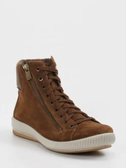 Damen Legero – Schnürboots aus Veloursleder in