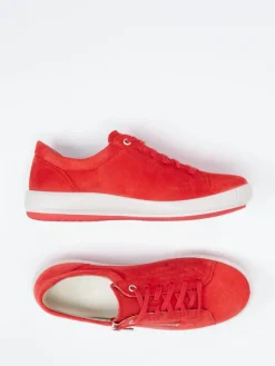 – Sneaker aus Veloursleder in Signal*Legero