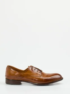 – Derby-Schnürschuh aus Kalbleder cognac*Lemargo Sale