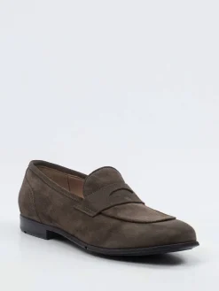 – Loafer aus Veloursleder Dunkelolivgrau*Lemargo