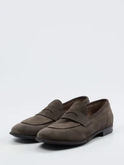 – Loafer aus Veloursleder Dunkelolivgrau*Lemargo