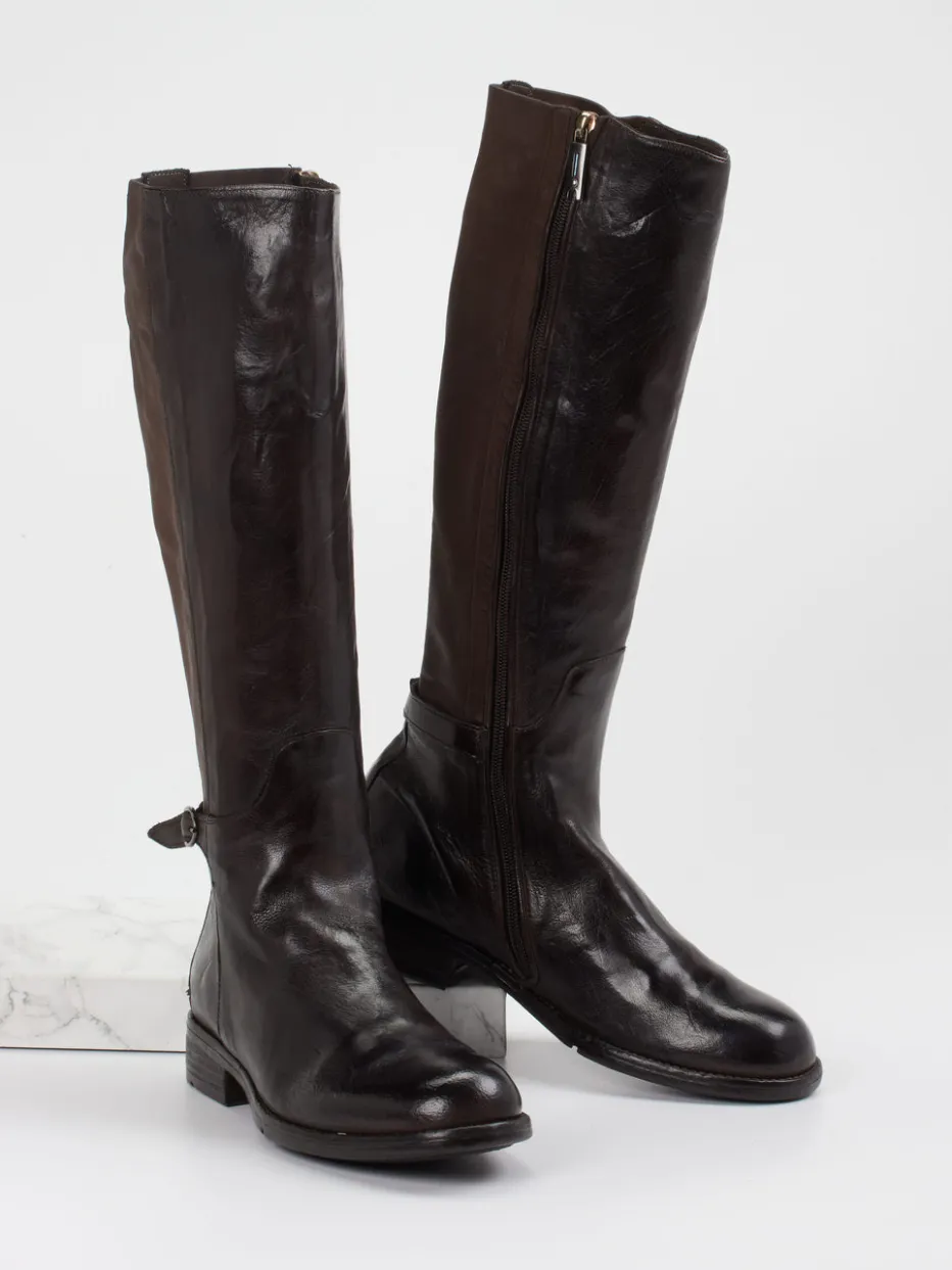 Damen Lemargo – Reitstiefel aus Büffelleder dunkel
