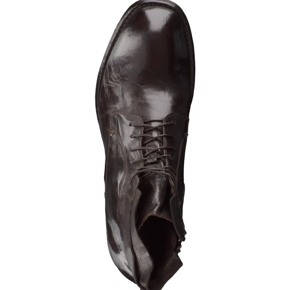 – Schnürboots aus Känguruleder dunkel*Lemargo