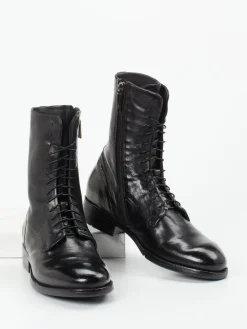 – Schnürstiefelette aus Büffelleder*Lemargo New