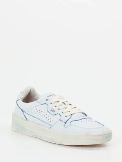 Damen Lemargo – Sneaker aus genarbtem Glattleder hell