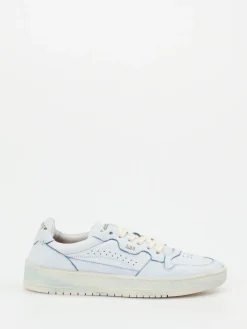 Damen Lemargo – Sneaker aus genarbtem Glattleder hell