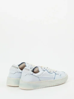 Damen Lemargo – Sneaker aus genarbtem Glattleder hell