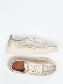 Damen Lemargo – Sneaker aus Metallicleder farben