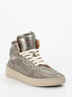 Damen Lemargo – Sneaker aus Metallicleder Bronzebraun