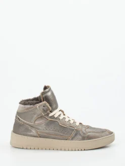 Damen Lemargo – Sneaker aus Metallicleder Bronzebraun